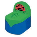 Fotoliu copii Gargarita LadyBug moale cu  Soft Touch - Inapoi la Naura - Back To Nature 